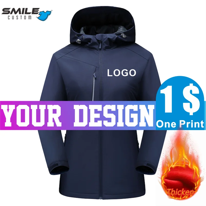 SMILE Men Women Casual Warm Windbreaker Custom Brand Logo Company Personal Design Print Jacket Text Pattern DIY Fashion Hoodie фигурка good smile company re zero emilia