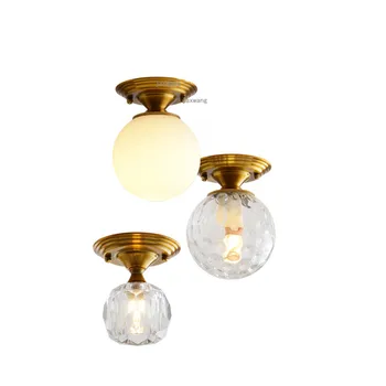 

Nordic LED Glass Ceiling Light Living Room Bedroom Home Decor Gold/black Lighting Ceiling Light Fixtures Kitchen Accessories