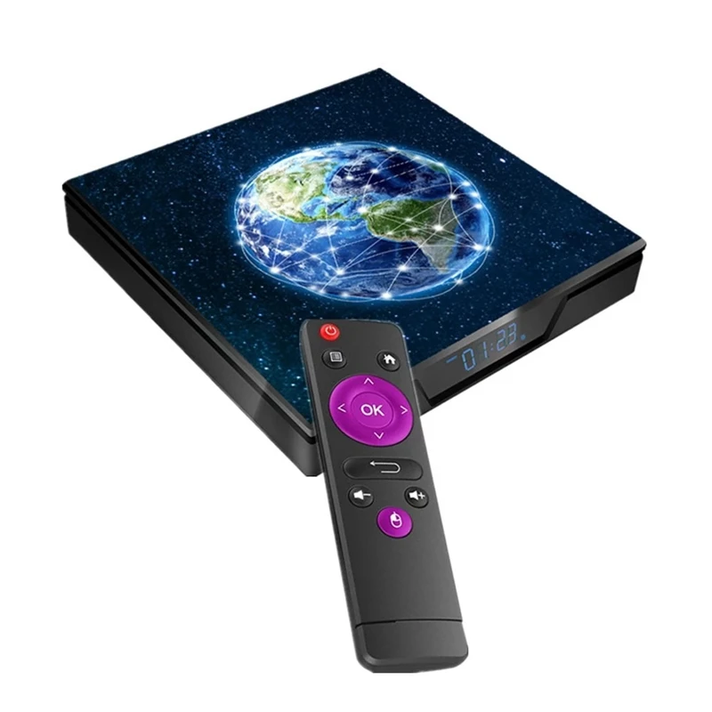 

New X99 Max Smart Android 9.0 TV Box UHD 4K Media Player Amlogic S905X2 4GB DDR4 64GB EMMC 2.4G / 5G Dual-Band WiFi BT4.1 100M L