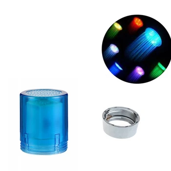 

7 Colors Changing Water Powered Nozzle Tap Water Faucet Stream Faucet UV Glowing Sink Tap Bathroom Kitchen Accessories