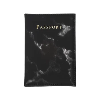 

Hot Sale Personalised Marble Passport Cover Women PU Leather Women Travel Passport Holder Designer Covers on The Passport