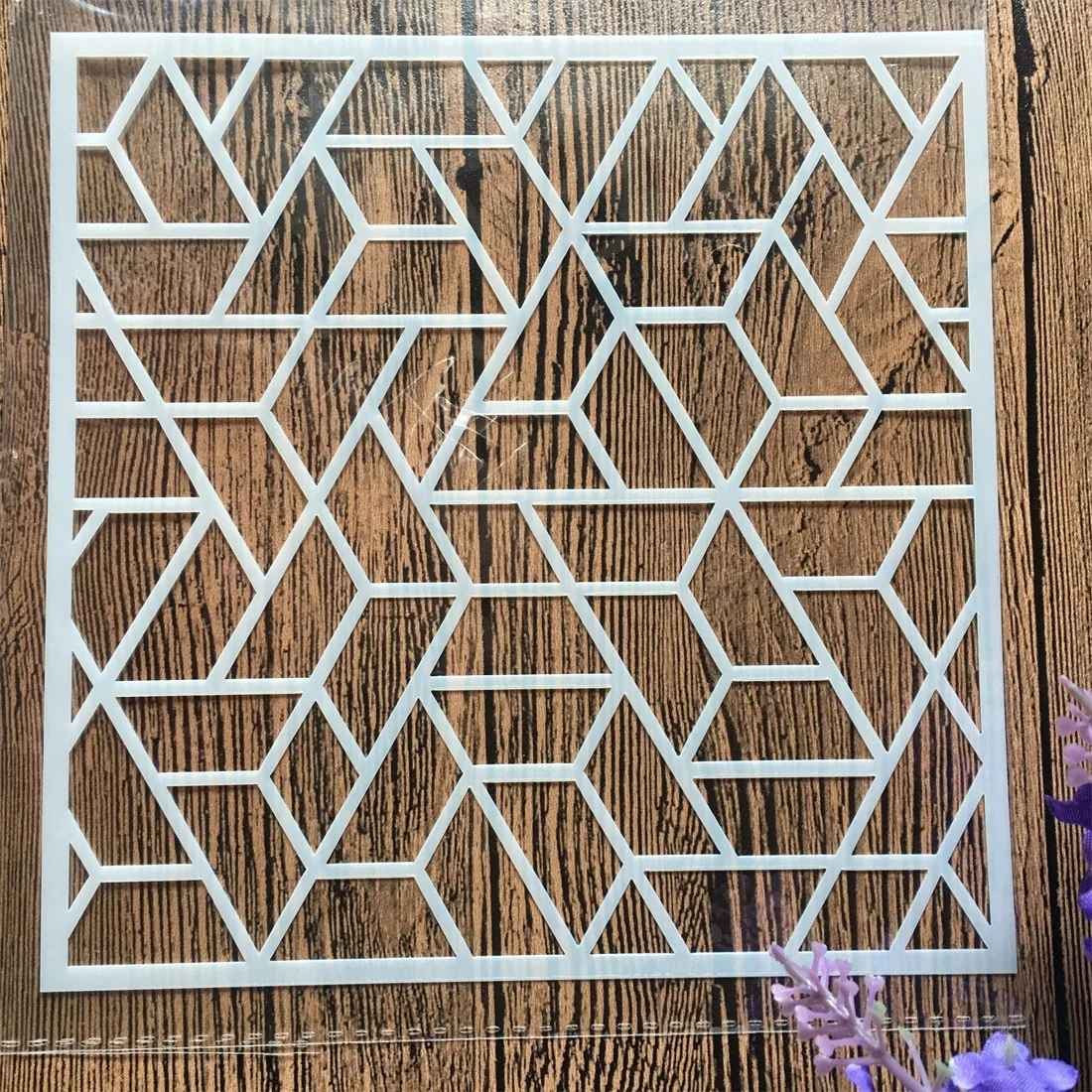 15cm Hollow Line DIY Layering Stencils Wall Painting Scrapbook Coloring Embossing Album Decorative Card Template