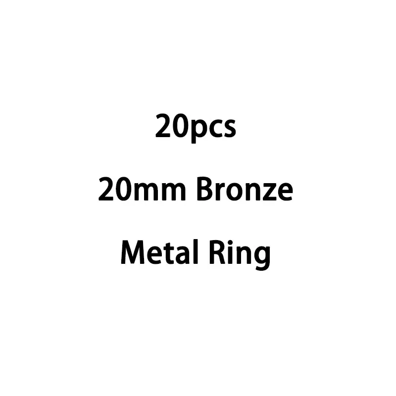 20mm Bronze 20 штук металлическое связующее шарнирное кольцо золотое кольцо открывающийся круг кольца для книг для скрапбукинга альбом офисное кольцо для переплета на блокнот - Цвет: 20mm Bronze