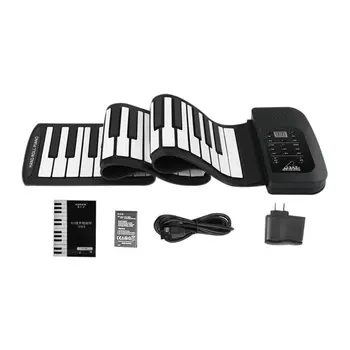 

TSAI Roll Up Piano 61 Key Flexible Silicon Preliminary Electronic Training TSAI Tool Professional Musical Instrument Popular