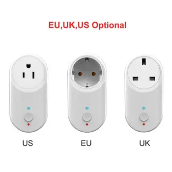 

New Smart Plug Wifi Smart Socket Power Monitor EU US UK Plug Outlet Supports Google Home Alexa Control Phone App Control