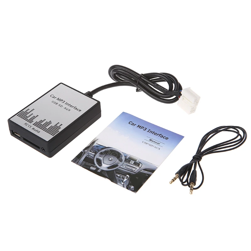 USB SD AUX Автомобильный MP3 музыкальный адаптер CD чейнджер аудио адаптер для Nissan Almera Maxima Teana Infiniti FX \ EX 4+ 8-контактный интерфейс qyh