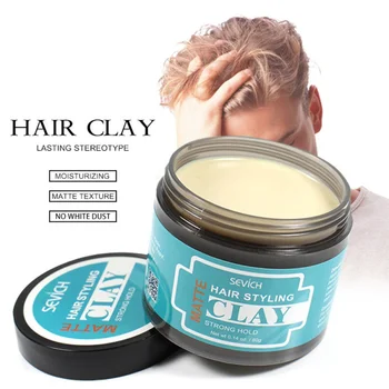 

Hair Styling Clay Mud for Men Strong Hold Hairstyles Natural Fluffy Hair Wax Long Lasting Stereotype Hair Wax