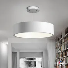 Современная лаконичная оригинальность круглое кольцо белая лампа в Северной Европе гостиная стол ресторан кольцевая люстра