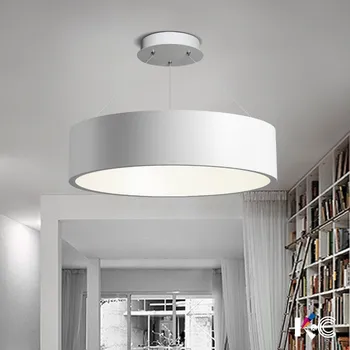 

Modern Concise Originality Round Ring White Lamp Northern Europe A Living Room Room Table Restaurant Annular A Chandelier