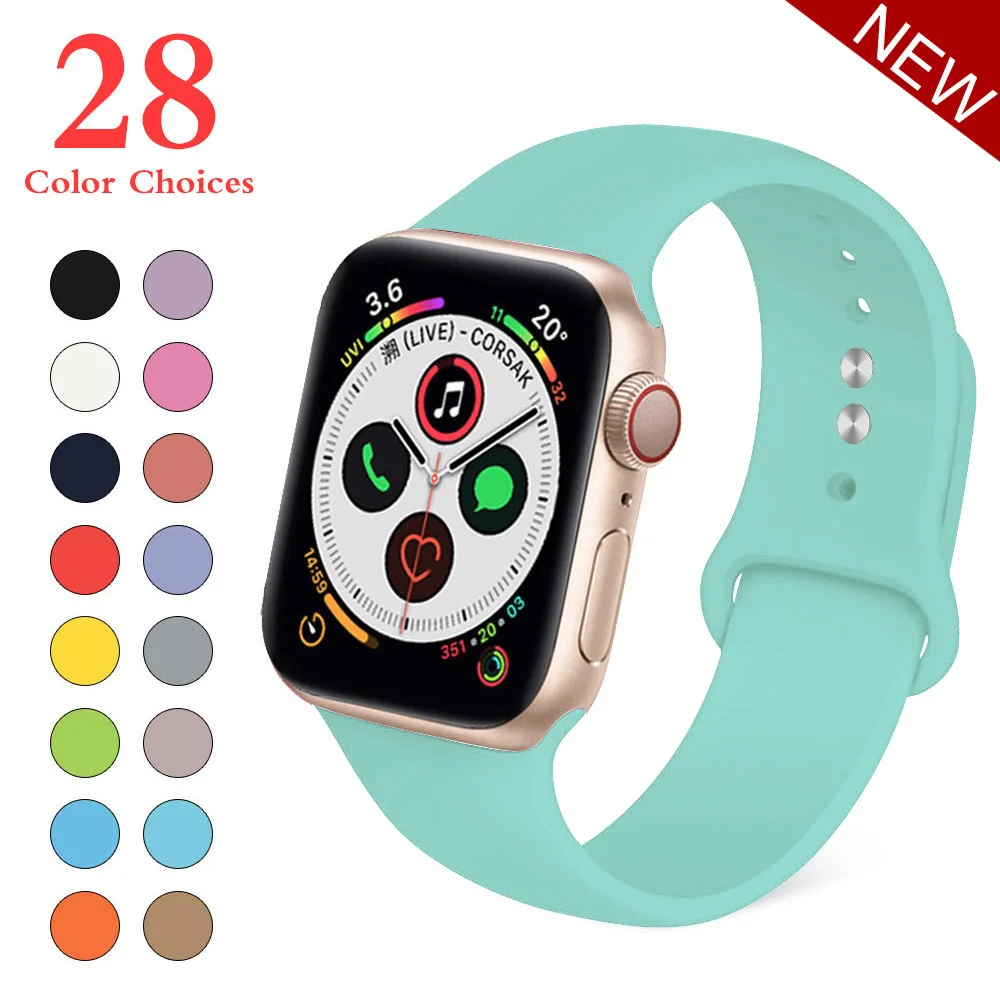 Blue sea Спортивный мягкий силиконовый сменный ремешок 38 мм от mu sen для Apple Watch версии 1, 2, ремешок 42 мм на запястье, ремешок для iWatch Sport - Цвет ремешка: Blue sea