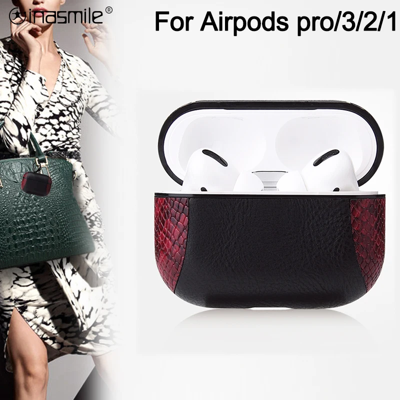 

Luxury Leather Case For Apple Air pods 3 Pro Protective correa For Apple Airpods Pro Shockproof cover For Airpods Pro 3 2 1 Case