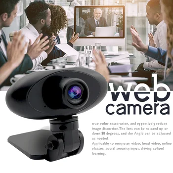 

Home Office Live Streaming Auto Focusing For Desktop Computer Plug And Play Adhesive With Microphone USB Webcam Online Chatting