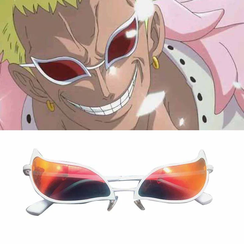 ◉ Lilás Doflamingo Óculos De Sol Moderno Cosplay/Anime /