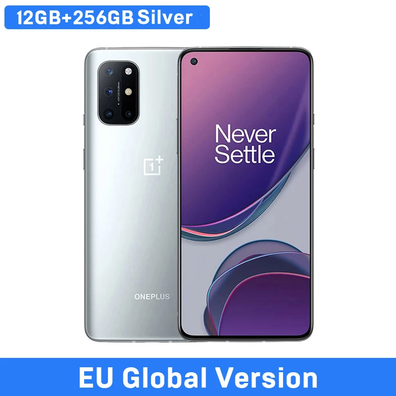 Global Version OnePlus 8T 5G Smartphone Snapdragon 865 48MP Camera 120Hz AMOLED Fluid Screen 65W Fast Charging NFC Mobile Phone oneplus new cell phone OnePlus