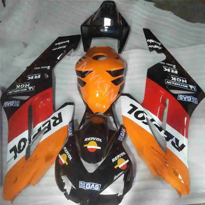 

ABS motorcycle Fairing for SUZUKI CBR1000RR 2004 2005 fairings set CBR1000 RR 04 05orange red white black bodywork Fairing