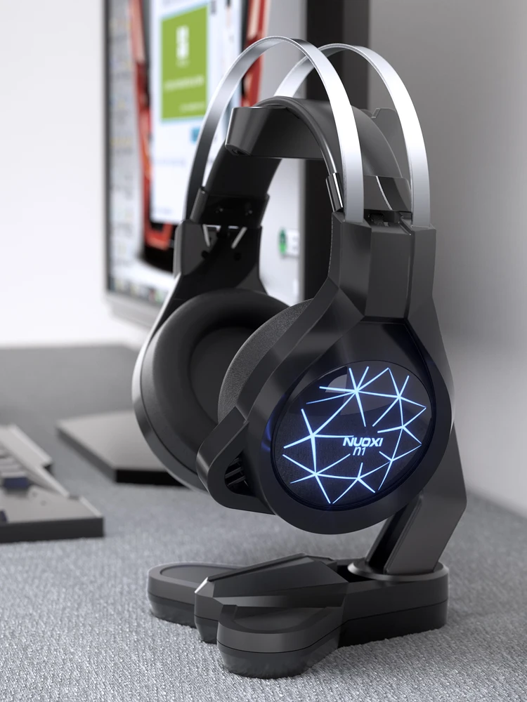 Creative Headphone bracket holder headset display stand bracket computer desktop arrangement storage