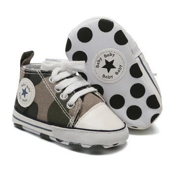 

Anti-Slip Sneakers Soled Baby Shoes Sets Newborn Baby Boys Girls Infant Toddler Soft Classic Canvas First Walkers y