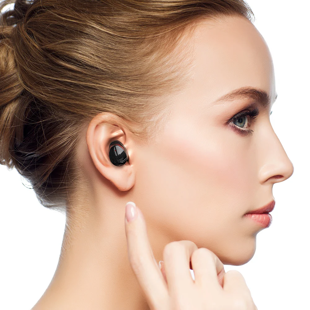 TWS T8 Bluetooth 5,0 настоящие беспроводные наушники-вкладыши стерео наушники IPX6 водонепроницаемая Спортивная гарнитура с двойной микрофон зарядная коробка