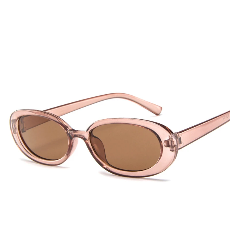 big square sunglasses New Oval Frame Sunglasses Cow Color Sunglasses Personality Small Frame Concave Shaped Decorative Glasses Sunglasses Sunglasses round sunglasses women Sunglasses