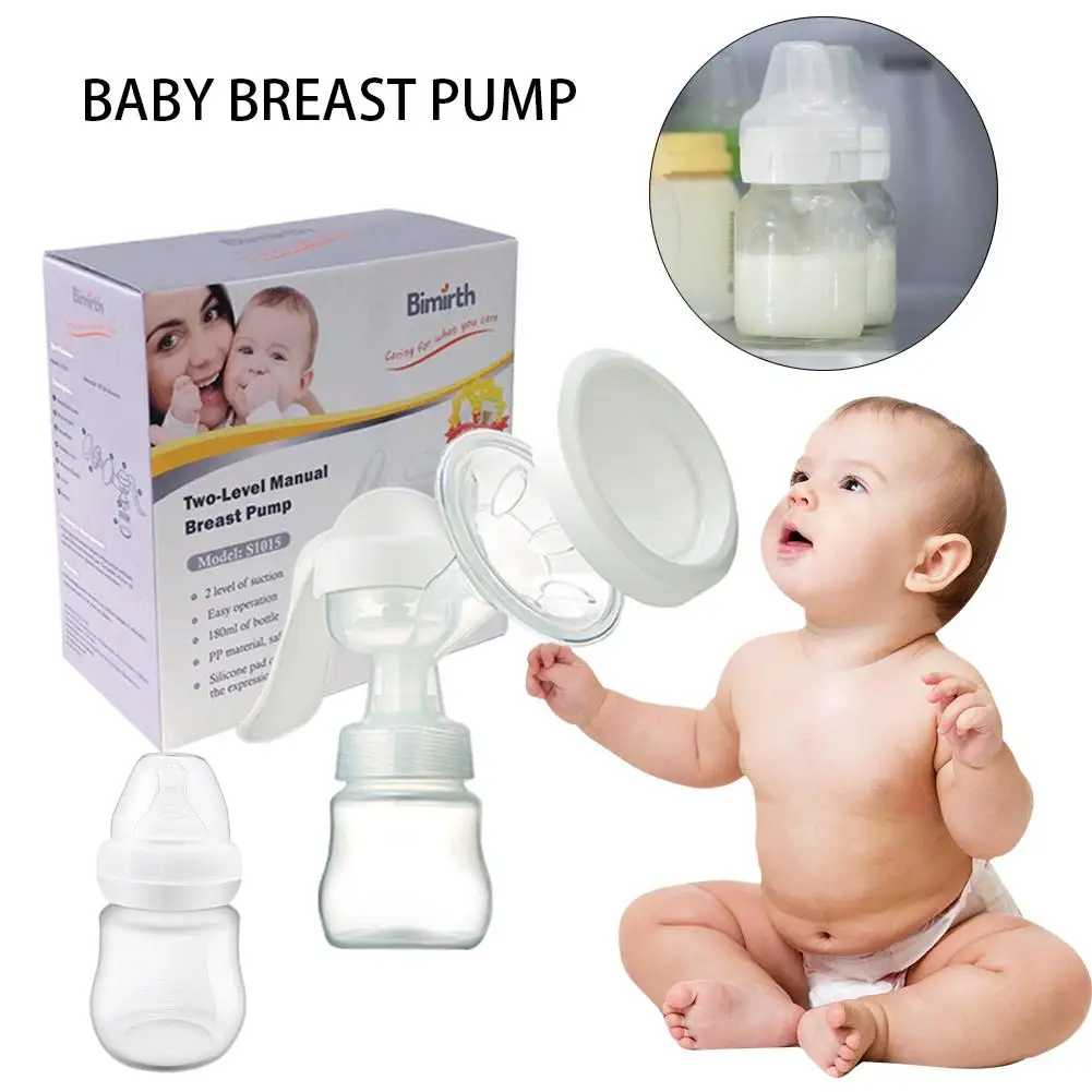 Non-slip Manual Breast Pump Powerful Baby Nipple Suction Feeding Milk Bottles Breasts Pumps Bottle Sucking