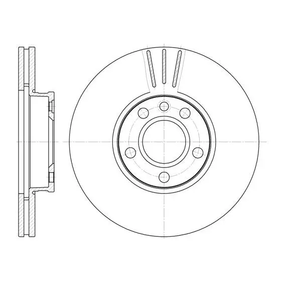 Диск тормозной передний Ford Galaxy, VW T4 2.5-1.9TDi 01 REMSA 6