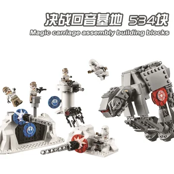 

534pcs StarWars Action Battle Echo Base Defence Compatible lepinlys 75241 Snowtroopers figures Building Blocks Toys Boy Gifts