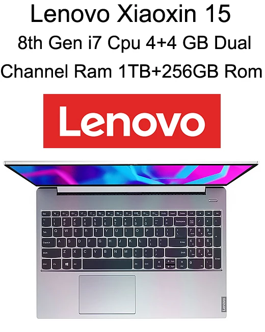 Lenovo Xiaoxin 15 6 дюймов ноутбук 2019 с 8th Gen Core i7 i5 4G + двухканальный оперативной памятью 1