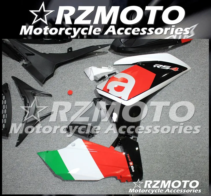 Литьевая Форма ABS Полный обтекатели наборы Подходит для Aprilia RS4 50 RS125 2012 2013 12 13 14 15 тела набор красный серебристый