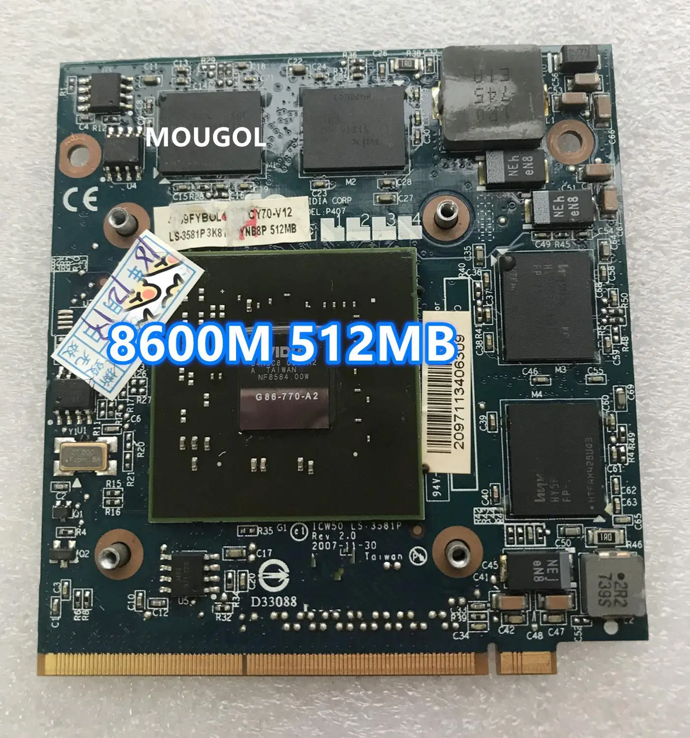 Видеокарта GeForce 8600 8600M GS 8600MGS G86-770-A2 для ноутбука acer 4520 5520G 5920G 7720G 6930G
