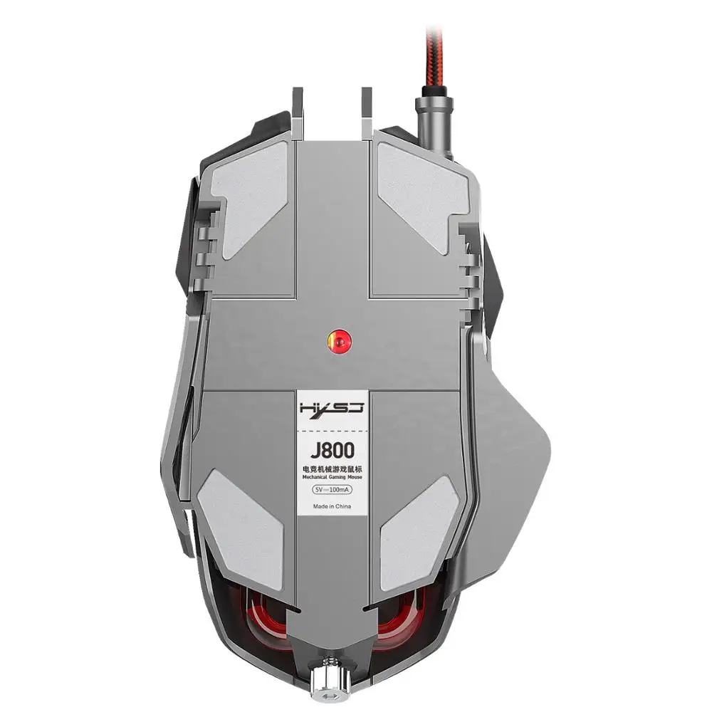 Мышь J800 игровая Механическая Проводная с RGB светильник кой 6400 точек/дюйм|Мыши| |