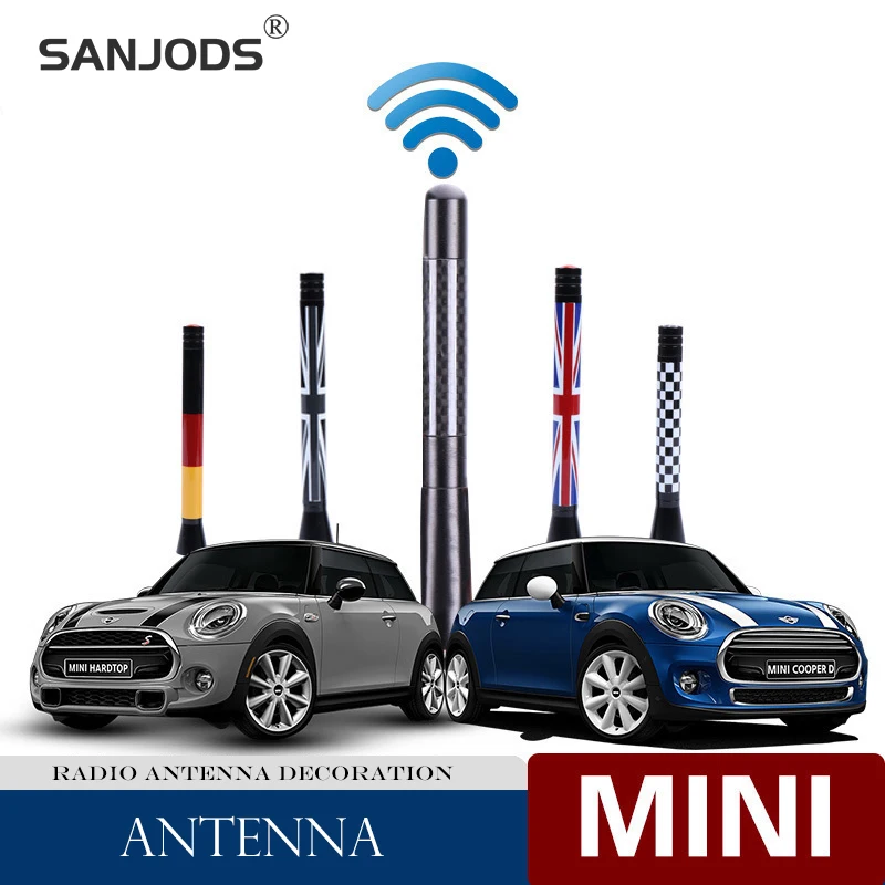 

SANJODS Car Antenna Auto Union Jack Style for Mini Cooper Countryman Antenna for Car Accessories for Honda General Aerials AMT