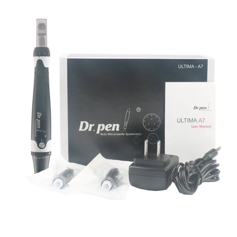 Tanie Dr. Pen A7 dermapen Auto Microneedle kaseta igła Microneedling System maszyna przewodowy dr dermo Mezoroller roller