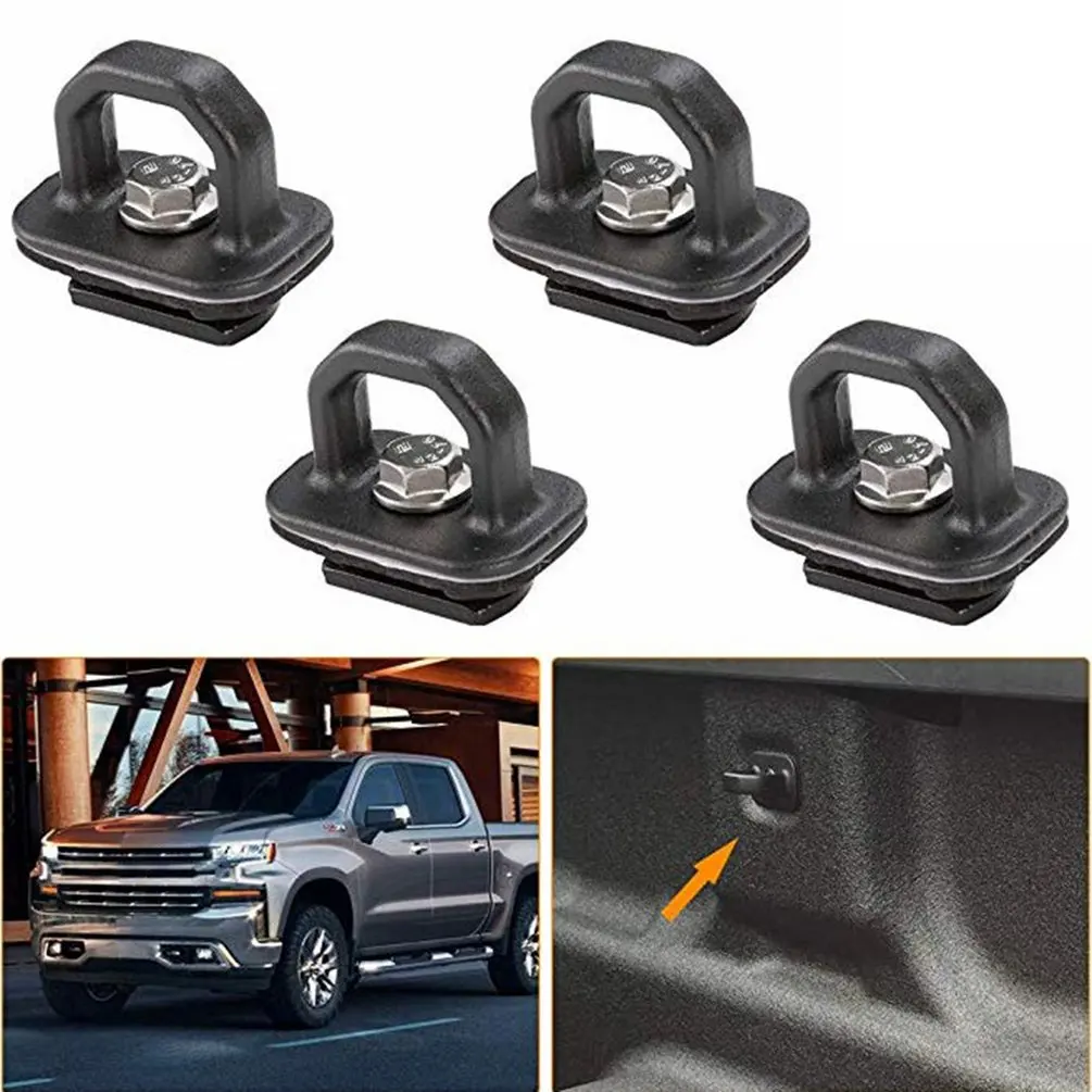 Для Chevy якорь грузовик кровать галстук вниз якорь автомобильный прицеп крюк задний буксировочный крюк проволочное анодирование