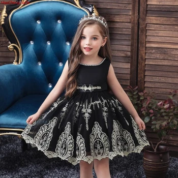 

Baby Girls Party Dress Elegant Girl Evening Dress For Wedding Birthday Kids Dresses For 1 to 10 yeas Girls Clothes