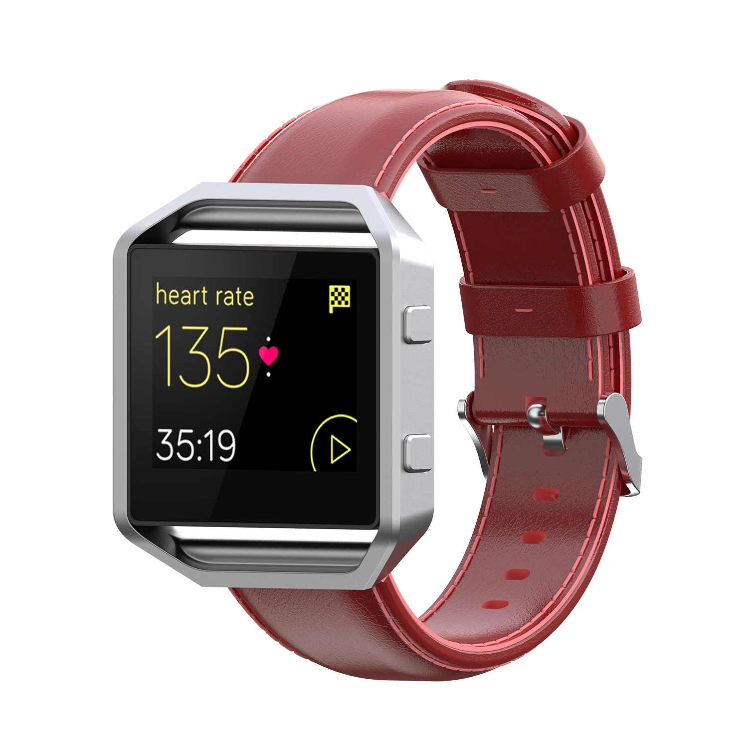Новейший роскошный браслет кожаный ремешок для Fitbit Blaze