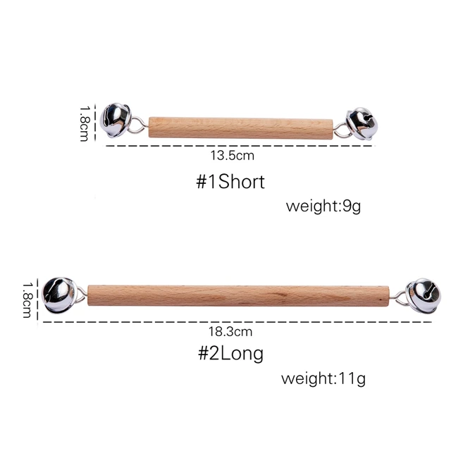 1pc Wooden Rattle Baby Montessori Bell Rattle BPA Free Wood Music Rattle Baby Teething Toys Intelligence Development Toy For Kid 2