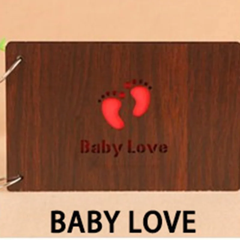 BABY LOVE-1 Современный Стиль 6 дюймов 25 листы фотоальбом полый узор скрапбук памяти альбом для свадьбы картина DIY подарок на день рождения альбом - Цвет: BABY LOVE-1
