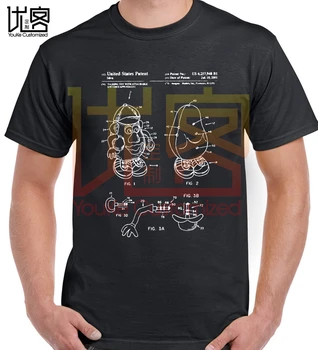 

Man's T Shirts Mr.Potato Head Patent Toy Story T-Shirt Movie Vintage Humor Short Sleeves Tees Clothes 100% Cotton Plus Size