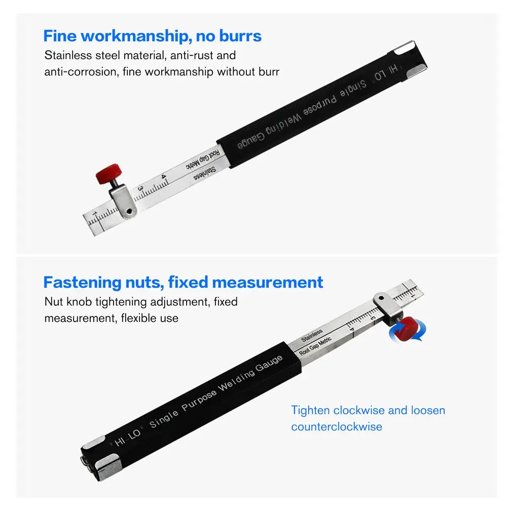 Welding Inspection Ruler Hi-Lo Special Welding Measuring Instrument Small High And Low Gauge Multi-function Gauge