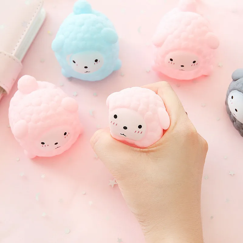

Animal Squishy Cute Sheep Scented Squishes Slow Rising Funny Gifts Soft Sticky Venting Stress Relief Spoof Props Children Toys