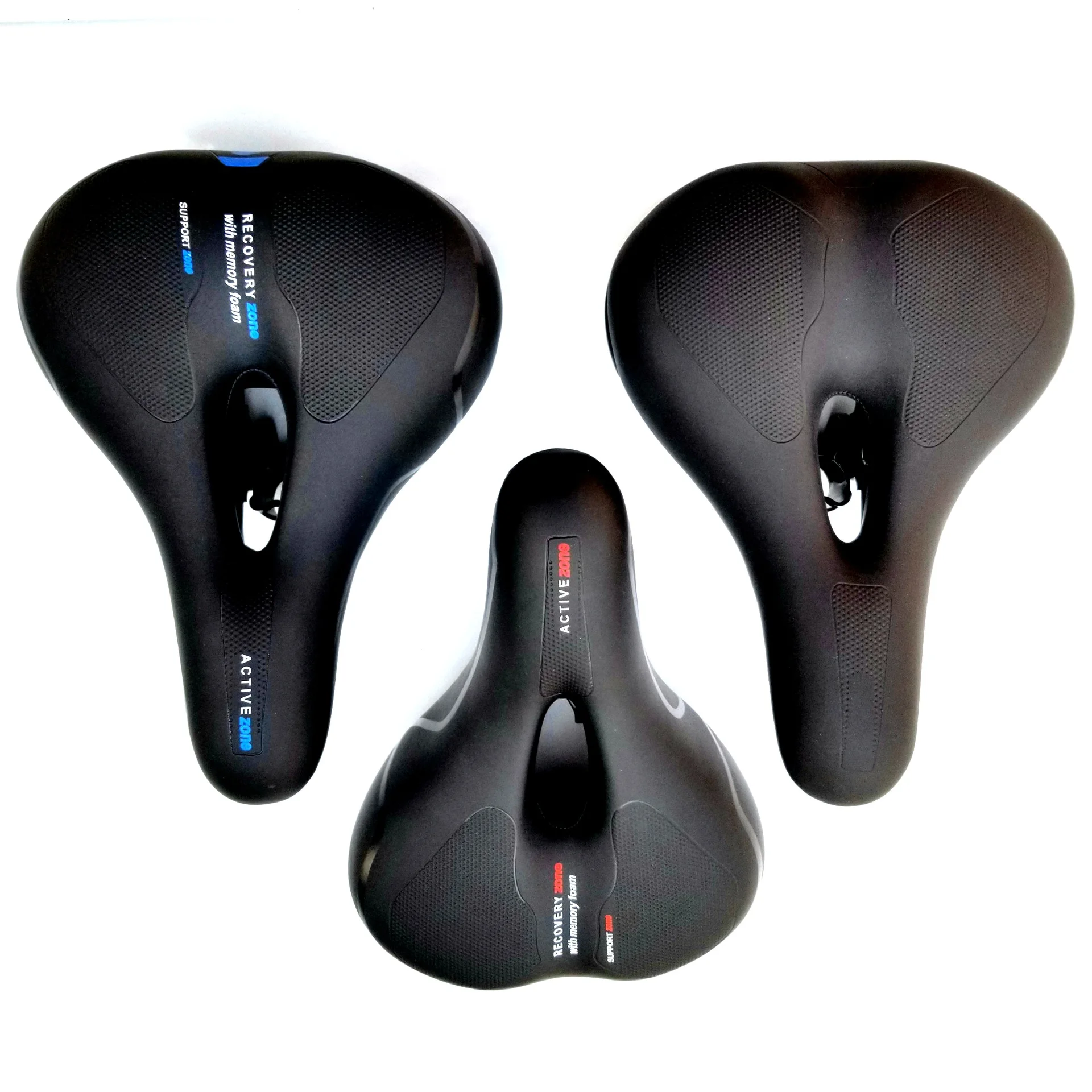 

Mountain Bike Saddle Seat Cushion Seat Widened Extra-large Thickening Large Butt Spring Shock Absorbers Middle Hole Hollow out