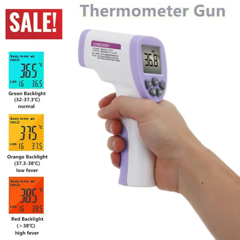 

Family Baby Health Care Digital Thermometer Infrared Forehead Non-touch Temperature Gun For Baby Adult (Battery not included)