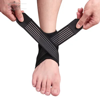 

HEHE Ankle Wraps Brace Comfortable Breathable Elastic Neoprene Sport Ankle Support Brace OEM logo for Running Fitness Unisex