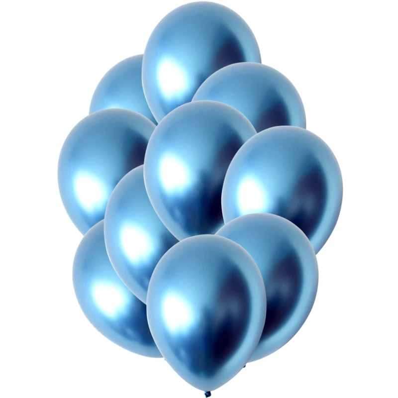 50 шт. 12 дюймов металлические хромированные латексные шары для свадьбы, Рождества, дня рождения, вечеринки, металлические воздушные шары, шары для украшения детского душа - Цвет: 06