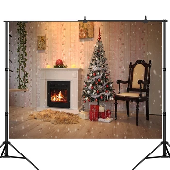 

Lyavshi boudoir Christmas Tree Armchair Gift Swing Flowers Photo Background Photographic Backdrops For Photo Studio