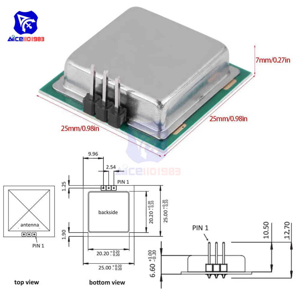 Diymore Icstation CDM324 24 ГГц микроволновая индукция тела Бесконтактный датчик обнаружения движения человека модуль