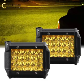 

car werklamp led 24 chip 3000k fog light day night running led work lights bar for off-road 4x4 automotivo vehicle 12v 24v