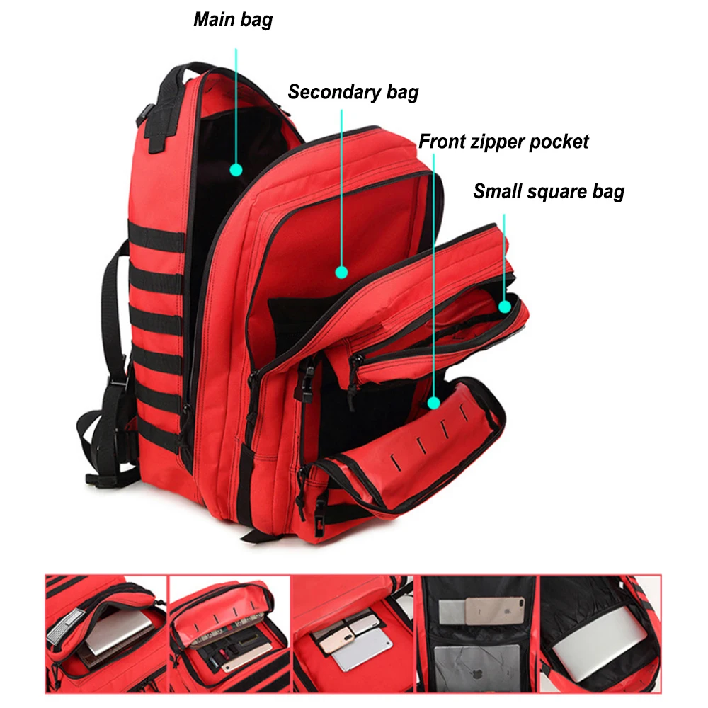 Waterproof climbing backpack outdoor sports bag travel backpack camping  hiking backpack women men high-capacity trekking bag | Fruugo EG