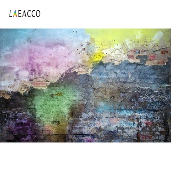 

Laeacco Old Shabby Brick Wall Graffiti Photography Backdrops Backgrounds Grunge Portrait Vintage Photophone For Photo Studio