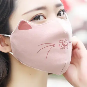 

2PCS Masks women spring autumn fashion cold warmth thickening increase breathable washable masks